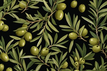 Olive repeated pattern