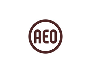 AEO LOGO DESIGN VECTOR TEMPLATE