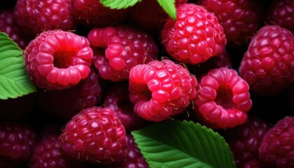 Raspberries wallpaper background