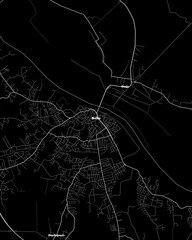 Brcko Bosnia and Herzegovina Map, Detailed Dark Map of Brcko Bosnia and Herzegovina