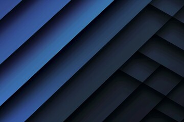 Minimal blue stairs abstract background, Geometric lines.