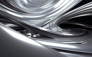 silver futuristic background. generative ai