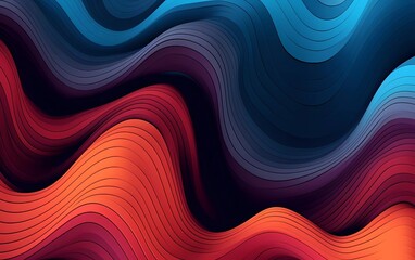 lines background waves abstract line design. generative ai