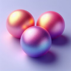 pink and blue colorful spheres