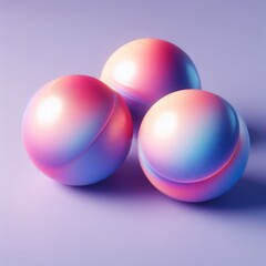 Fototapeta na wymiar pink and blue colorful spheres