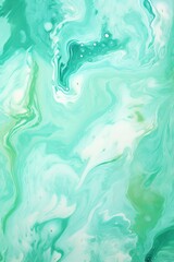Fototapeta na wymiar Pastel emerald seamless marble pattern with psychedelic swirls