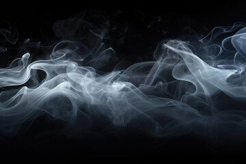smoke on black