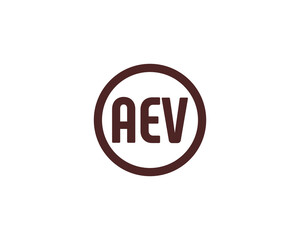 AEV LOGO DESIGN VECTOR TEMPLATE