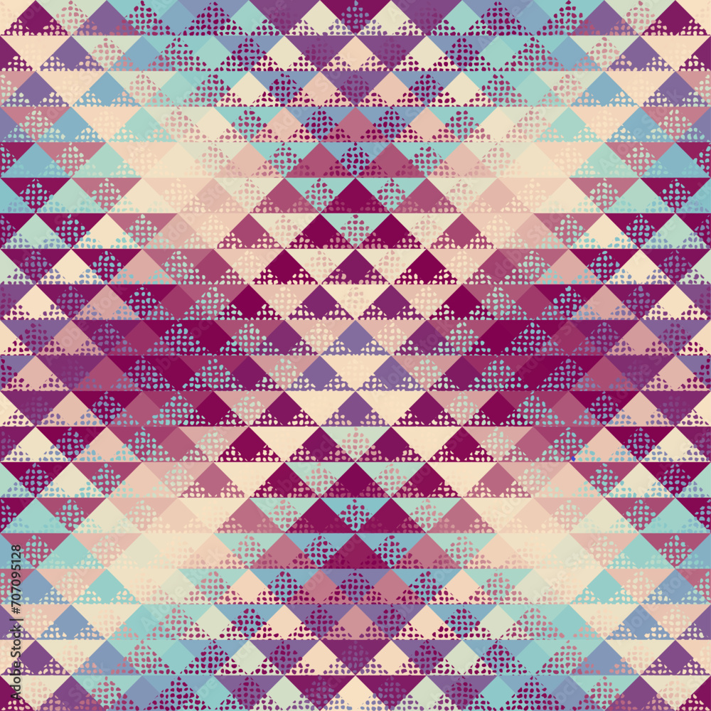 Aufkleber colorful aztec fabric, wallpaper and home decor. abstract seamless tileable pattern. triangles aztec