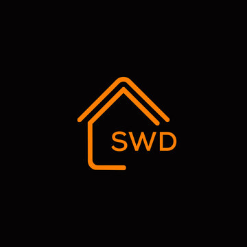 SWD Letter logo design template vector. SWD Business abstract connection vector logo. SWD icon circle logotype.
