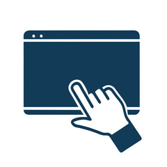 Obraz premium hand holding a tablet pc