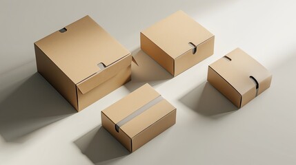 Corporate style box mockup
