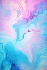 Pastel peacock blue seamless marble pattern with psychedelic swirls 