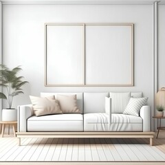 modern living room with sofa