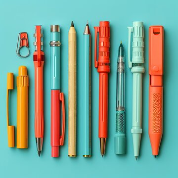 Set of Colorful Pen