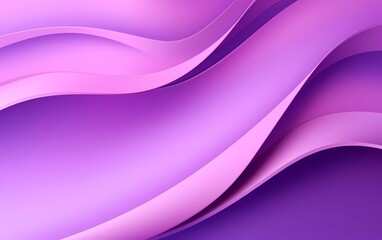 Purple paper waving abstract banner design. Wavy vector background. generative ai