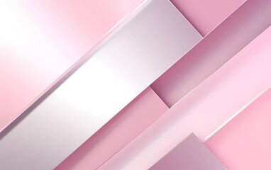 silver and pink gradient geometric shapes background. generative ai