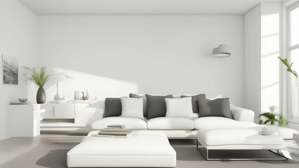 modern living room with sofa