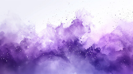 水彩画インクの背景画像_紫色
Abstract colorful violet color painting illustration. Background of watercolor splashes [Generative AI]	 - obrazy, fototapety, plakaty