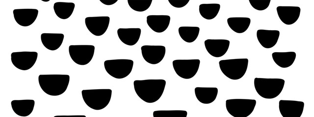 Fototapeta premium Hand drawn abstract texture. Vector scribble, dots, and strokes collection. Doodle shapes. Trendy illustration. Graphic vector freehand texture. Black Ink dots isolated on a white background.