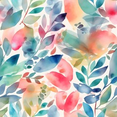 Watercolor seamless pattern, trending on creative market