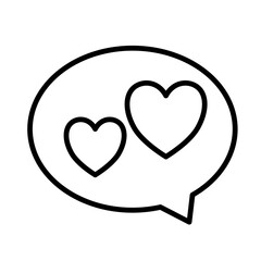 Heart Speech Bubbles