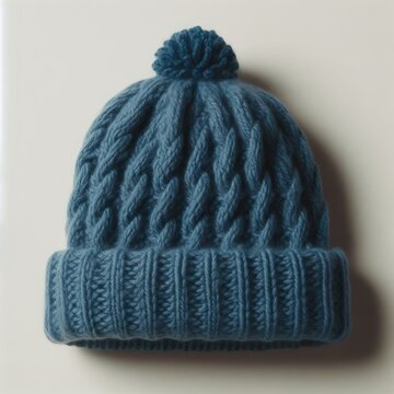 blue wool cap
