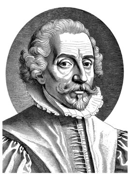 Portrait of Miguel de Cervantes, generative AI