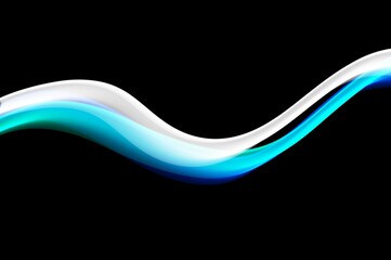 abstract blue wave blue color