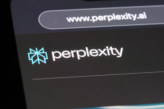 Shanghai,China-Jan.11th 2024: Perplexity AI company brand logo on website