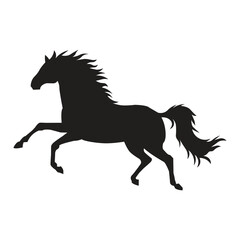 A silhouette of a horse & t shart design vector 