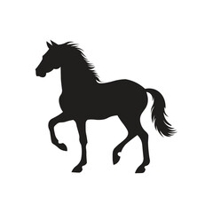 Obraz na płótnie Canvas A silhouette of a horse & t shart design vector 