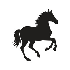 Obraz na płótnie Canvas A silhouette of a horse & t shart design vector 