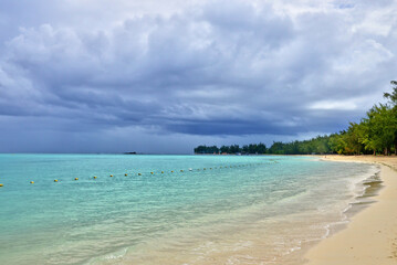 picturesque area of la Pointe aux canonniers in Mauritius