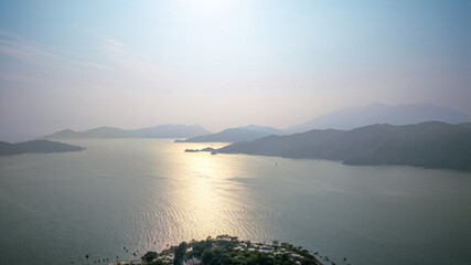 the shore of Nim Shue Wan, hong kong Jan 6 2024