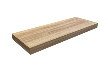 wooden timber plank for building construction or floring, transparent background