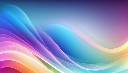 abstract 3D colorful wavy background. Ai
