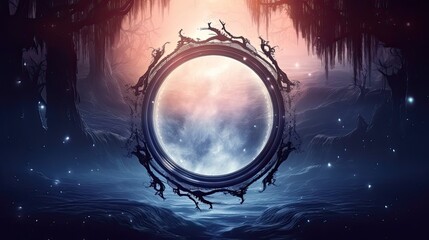 Fototapeta premium dark magic forest