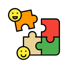 puzzle icon. Adaptability icon
