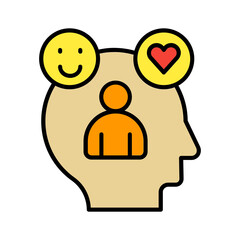 Emotions icon. lineal color icon