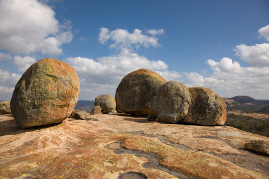 Zimbabwe Matobo National Park on a sunny winter day