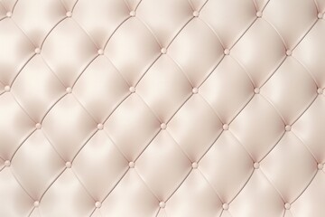 Seamless light pastel beige diamond tufted upholstery background texture