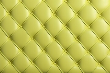 Fototapeta na wymiar Seamless light pastel chartreuse diamond tufted upholstery background texture