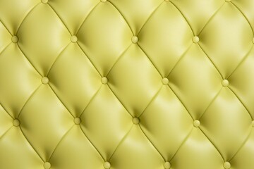 Seamless light pastel chartreuse diamond tufted upholstery background texture