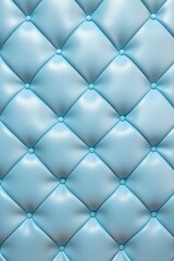 Seamless light pastel electric blue diamond tufted upholstery background texture 