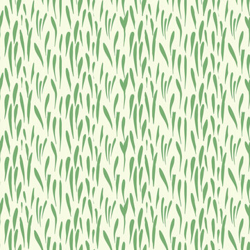 Fresh green grass seamless pattern. Can be used for gift wrapping, wallpaper, background © Olezhan