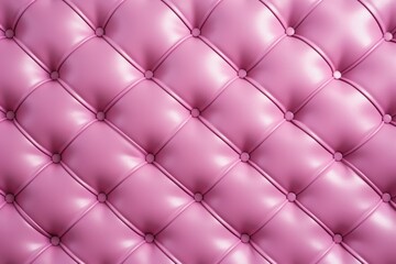 Seamless light pastel fuchsia diamond tufted upholstery background texture 