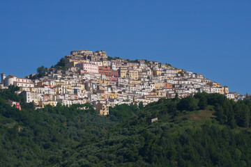 Fototapeta na wymiar View of Calitri, in Avellino province, Italy