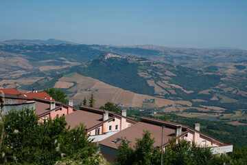 Fototapeta na wymiar View of Pescopagano, in Potenza province, Italy