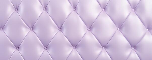 Fototapeta na wymiar Seamless light pastel lavender diamond tufted upholstery background texture 